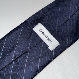 Blue Striped Tie by Calvin Klein